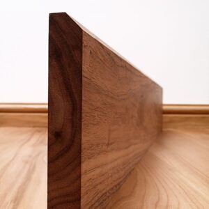 45° Chamfered Black Walnut Skirting Board