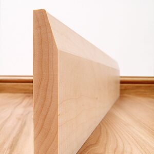 Chamfered Maple Skirting Board