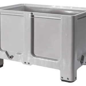 Pallet box plastic 4 feet closed 120x100x80cm, new