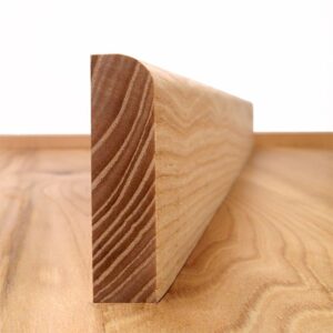Round Edge Ash Architrave (H)70mm x (T)19mm (per metre)