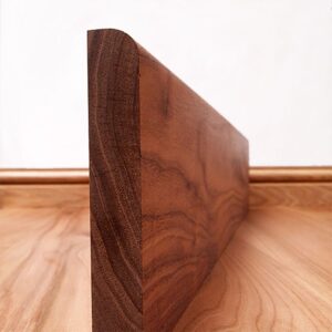 Round Edge Black Walnut Skirting Board