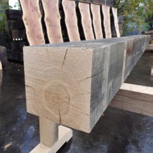 Sawn Air Dried Oak Beam