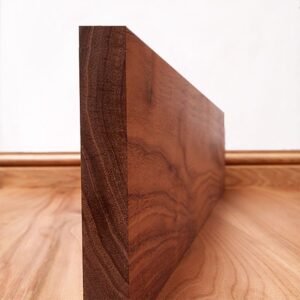 Square Edge Black Walnut Skirting Board